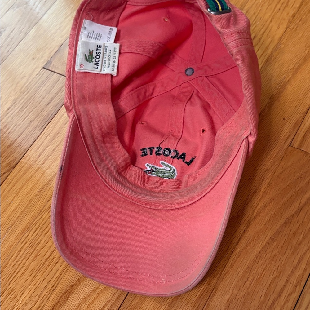 Lacoste Pink Cap with Embroidered Logo - Picture 4 of 4